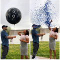 Baby Shower Decorations Gender Neutral Party 36 Inch Balloons Cannons with Pink and Blue and Multi-colored Confetti